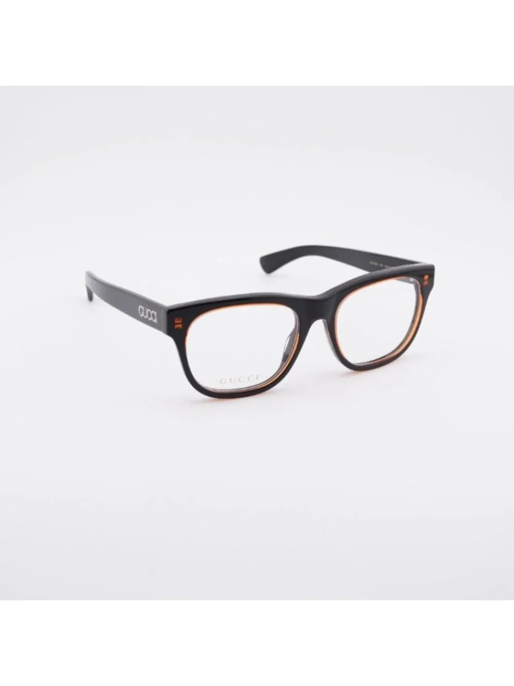 Gucci GG1796O 007 Eyeglasses Black/Red 55mm Square Frame